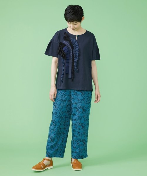 Jocomomola(ホコモモラ)/Reunir フリルTシャツ/img12