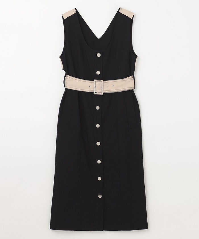 バイカラーベルテッドワンピース(505443051)｜阪急百貨店公式通販