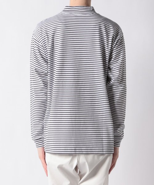 Penguin by Munsingwear(ペンギン　バイ　マンシングウェア)/FRIES BORDER MOCKNECK SHIRT / フライスボーダーモックネック長袖シャツ【アウトレット】/img10