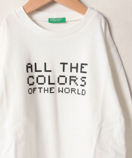 BENETTON (UNITED COLORS OF BENETTON BOYS)(ユナイテッド　カラーズ　オブ　ベネトン　ボーイズ)/キッズフェイクレイヤードフロントプリント長袖Tシャツ・カットソーB/img03