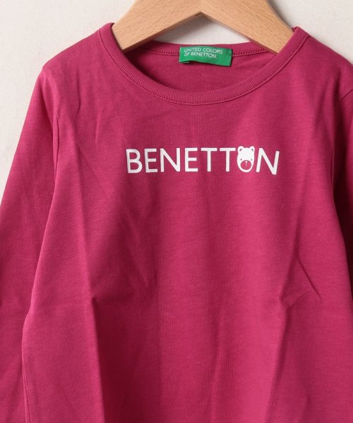 BENETTON (UNITED COLORS OF BENETTON GIRLS)(ユナイテッド　カラーズ　オブ　ベネトン　ガールズ)/キッズアニマルモチーフロゴ長袖Tシャツ・カットソーG/img11