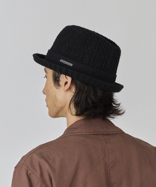 OVERRIDE(OVERRIDE)/OVERRIDE  CABLE KNIT FEDORA/img05