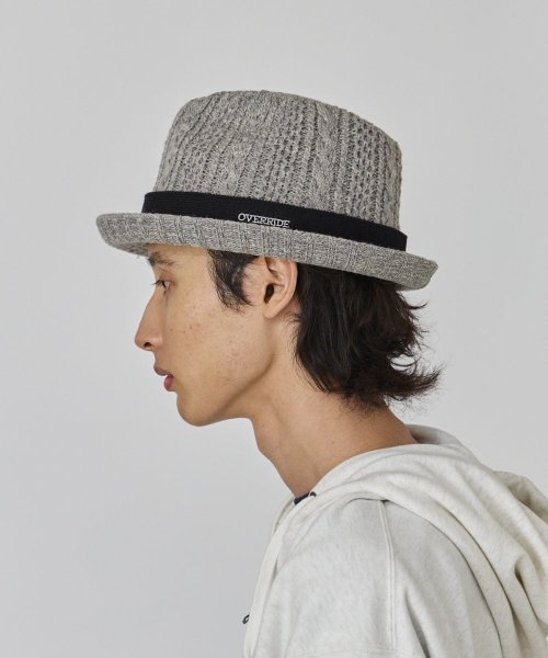 OVERRIDE(OVERRIDE)/OVERRIDE  CABLE KNIT FEDORA/img08