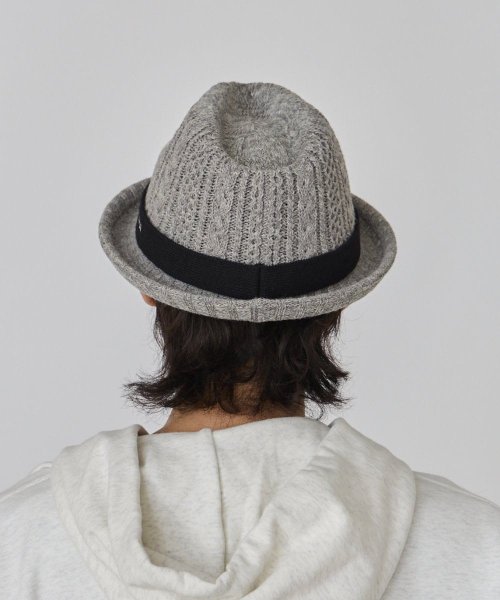 OVERRIDE(OVERRIDE)/OVERRIDE  CABLE KNIT FEDORA/img10