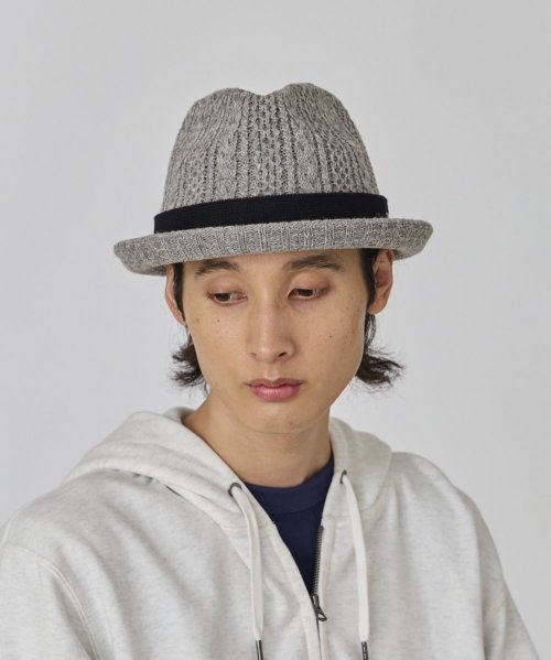 OVERRIDE(OVERRIDE)/OVERRIDE  CABLE KNIT FEDORA/img11
