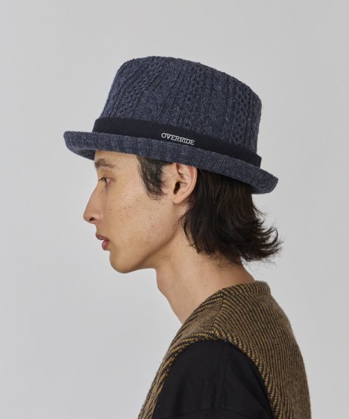 OVERRIDE(OVERRIDE)/OVERRIDE  CABLE KNIT FEDORA/img12