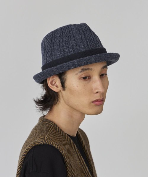 OVERRIDE(OVERRIDE)/OVERRIDE  CABLE KNIT FEDORA/img15