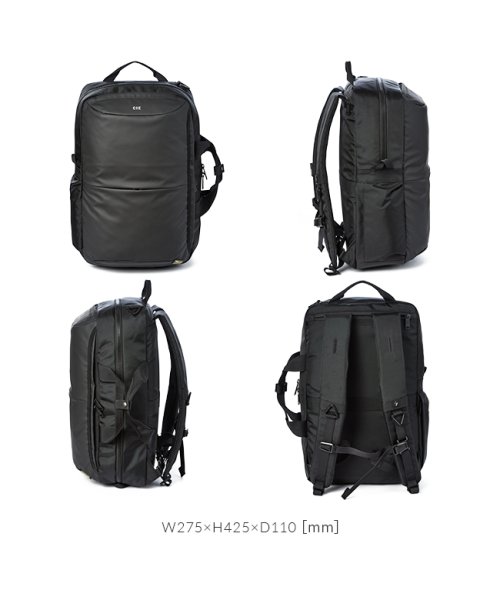 CIE シー リープ リュック ビジネスリュック バックパック 2WAY A4 13L PC収納 チェストベルト Dカン 通勤 撥水 防水 軽量 CIE 072 CIE 2WAY BACKPACK ｜約 100％　　　　　 CORDURA® POLYCARBONATE