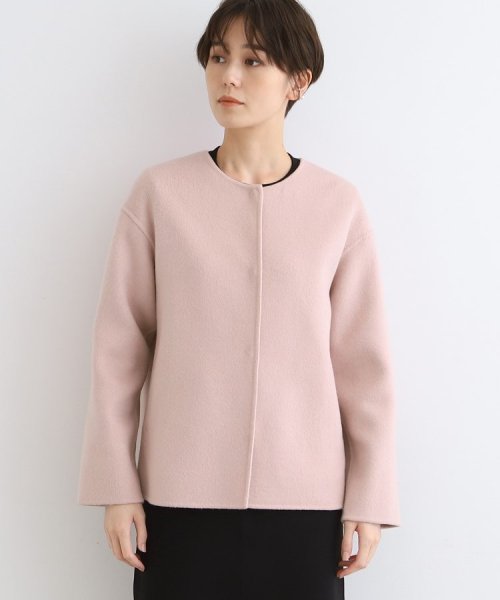 【ウール／カラーコート】リバーショートコート 