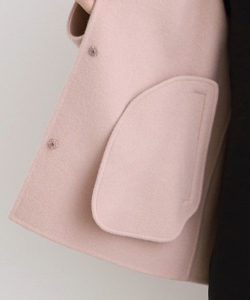 【ウール／カラーコート】リバーショートコート 