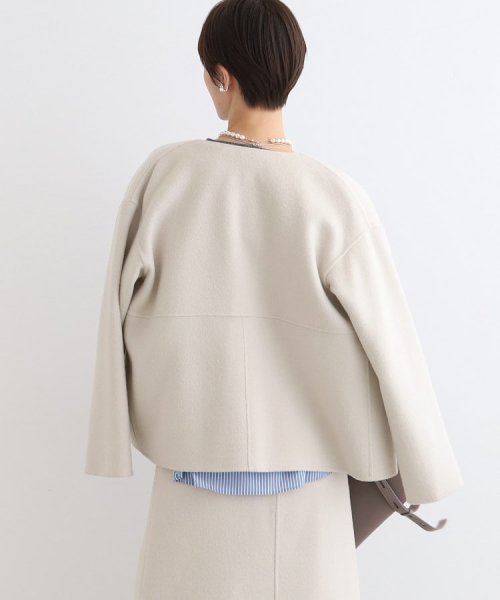 【ウール／カラーコート】リバーショートコート 