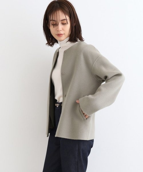 【ウール／カラーコート】リバーショートコート 