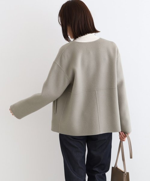 【ウール／カラーコート】リバーショートコート 