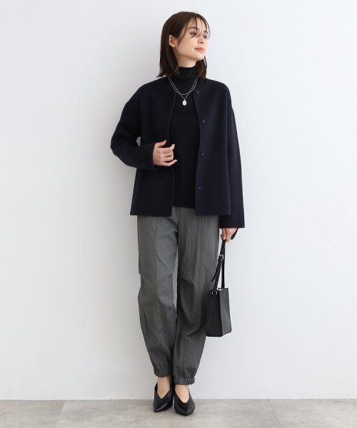 【ウール／カラーコート】リバーショートコート 