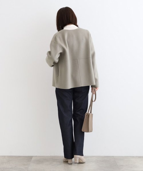 【ウール／カラーコート】リバーショートコート 