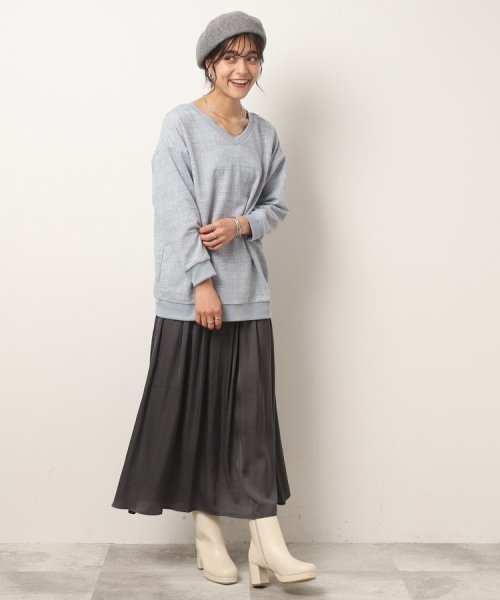 SHOO・LA・RUE　DRESKIP(シューラルー／ドレスキップ)/女性らしさあふれる サテンギャザースカート/img02
