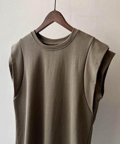 ARGO TOKYO(アルゴトウキョウ)/Shoulder Gather Rayered T－shirt 24091　ショルダーギャザーレイヤードTシャツ　Tシャツ　コットンT　トップス　サマーTシャツ/img11