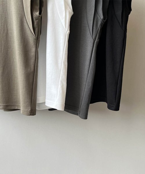 ARGO TOKYO(アルゴトウキョウ)/Shoulder Gather Rayered T－shirt 24091　ショルダーギャザーレイヤードTシャツ　Tシャツ　コットンT　トップス　サマーTシャツ/img27