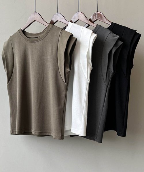 ARGO TOKYO(アルゴトウキョウ)/Shoulder Gather Rayered T－shirt 24091　ショルダーギャザーレイヤードTシャツ　Tシャツ　コットンT　トップス　サマーTシャツ/img29