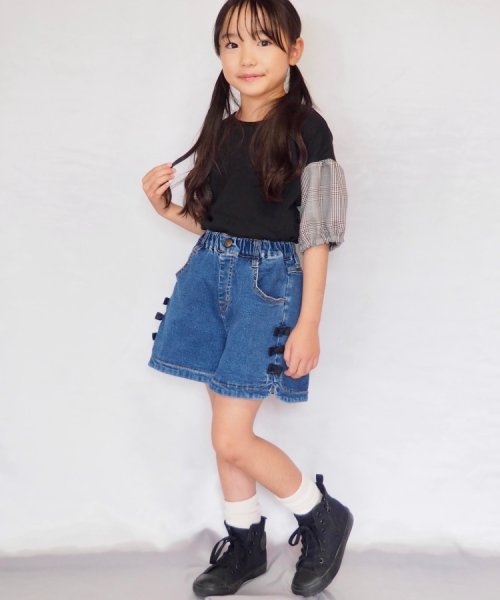 SHOO・LA・RUE(Kids) (シューラルーキッズ)/【110－140cm】サイドリボンデニムショートパンツ/img08