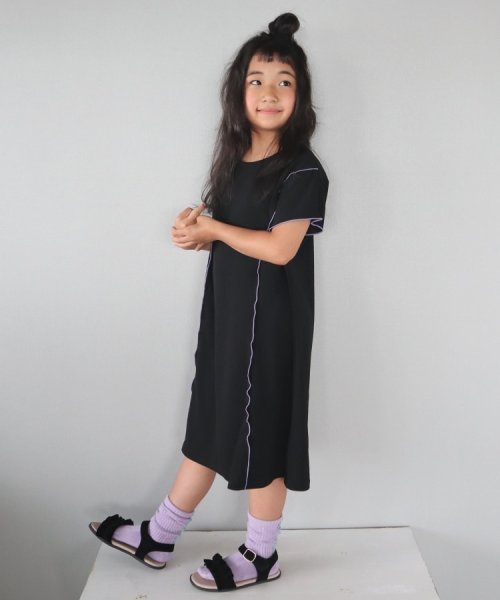 SHOO・LA・RUE(Kids) (シューラルーキッズ)/【110－140cm】メロー使いカットジョーゼットワンピース/img11