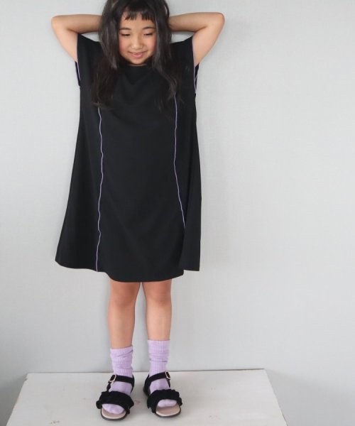 SHOO・LA・RUE(Kids) (シューラルーキッズ)/【110－140cm】メロー使いカットジョーゼットワンピース/img13