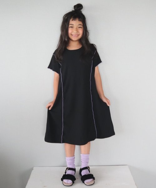 SHOO・LA・RUE(Kids) (シューラルーキッズ)/【110－140cm】メロー使いカットジョーゼットワンピース/img14