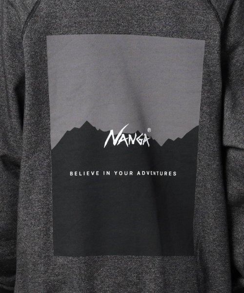 NANGA ×Grand PARK/ナンガ×グランドパーク別注バックプリントスウェット NANGA Yarn
