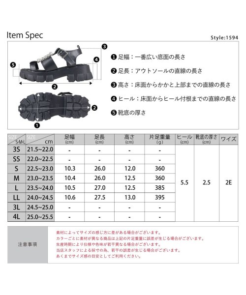 SFW(サンエーフットウェア)/5.5cmヒール ワンピース 厚底 サンダル 韓国ファッション セットアップ オフィスカジュアル サンダル ☆1594/img14