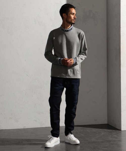 【RIELABO】ジャカードニット衿トレーナー RIELABO