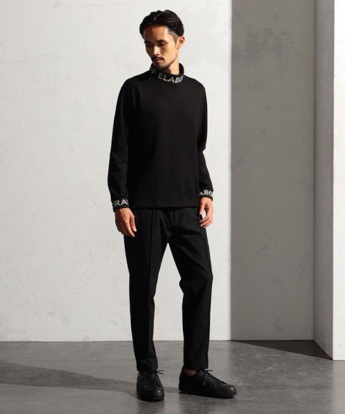 【RIELABO】ジャカードニット衿トレーナー RIELABO