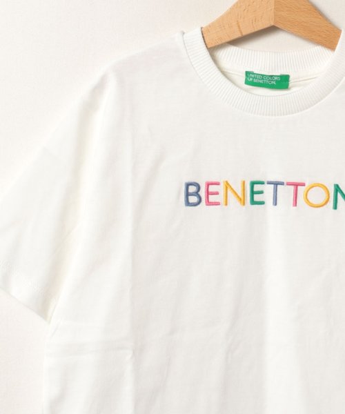 BENETTON (UNITED COLORS OF BENETTON BOYS)(ユナイテッド　カラーズ　オブ　ベネトン　ボーイズ)/キッズカラフルロゴ刺繍半袖Tシャツ・カットソーB/img03