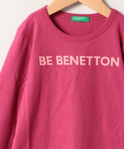 BENETTON (UNITED COLORS OF BENETTON GIRLS)(ユナイテッド　カラーズ　オブ　ベネトン　ガールズ)/キッズベーシックロゴプリント長袖Tシャツ・カットソーG/img11