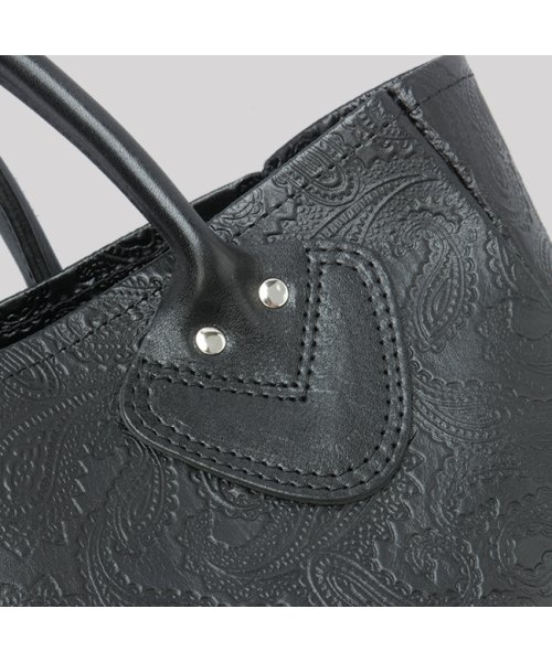 ブランクレ トートバッグ ミニトートバッグ ハンドバッグ レディース ペイズリー柄 レザー 本革 日本製 小さめ blancle bc1095 ブランクレ CLASSIC TOTE OILED PAISLEY