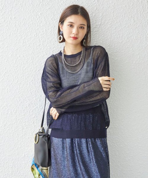 SHIPS WOMEN(シップス　ウィメン)/【SHIPS別注】ANNUAL:シアー メッシュ プルオーバー ◇/img43