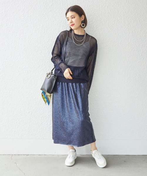 SHIPS WOMEN(シップス　ウィメン)/【SHIPS別注】ANNUAL:シアー メッシュ プルオーバー ◇/img50