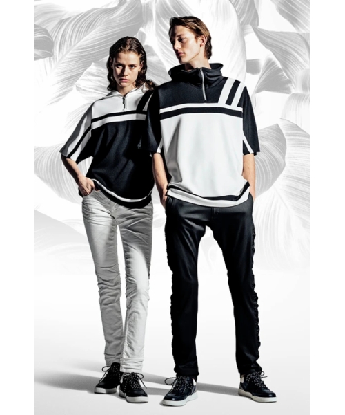 TORNADO MART∴バイカラーセンターZIPフーディ(505254757