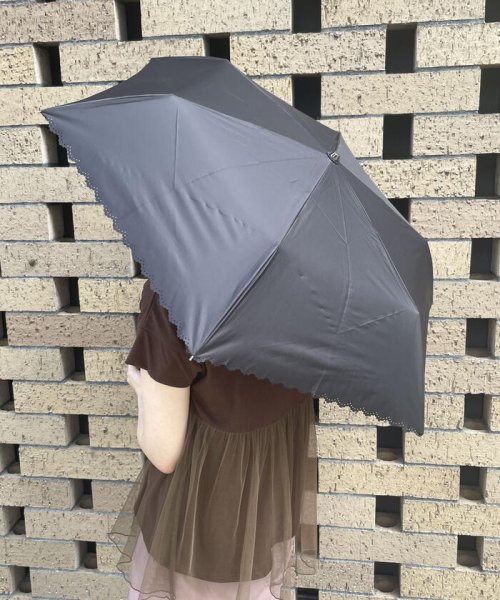 MONO COMME CA(モノコムサ)/【晴雨兼用】UVカット　レース調　折りたたみ傘/img14