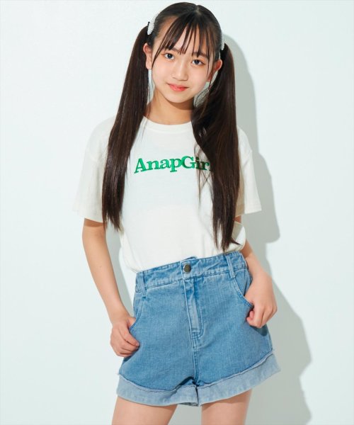 ANAP　GiRL(アナップガール)/折り返しデニムショートパンツ/img20