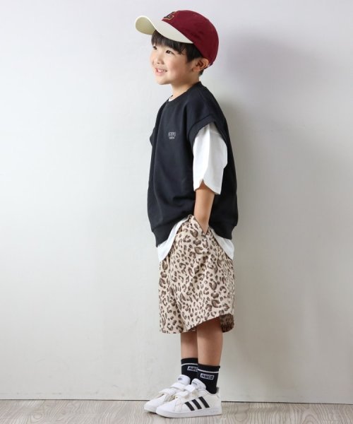 SHOO・LA・RUE(Kids) (シューラルーキッズ)/【110－140cm/2点セット】五分袖Tシャツ+ミニ裏毛ベストセット/img11