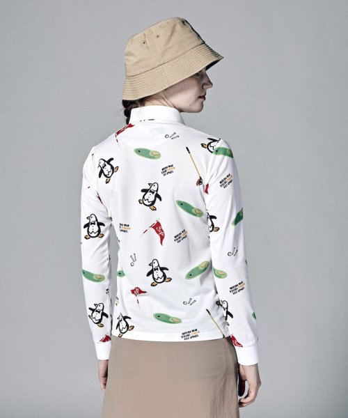 Munsingwear(マンシングウェア)/【ENVOY｜3Colors Penguin logo】コラボ70'sベットシーツ柄長袖シャツ【アウトレット】/img05