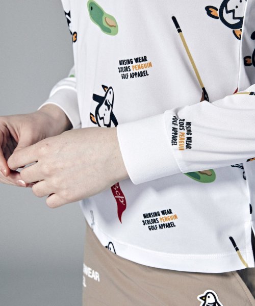 Munsingwear(マンシングウェア)/【ENVOY｜3Colors Penguin logo】コラボ70'sベットシーツ柄長袖シャツ【アウトレット】/img07
