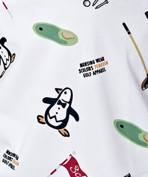 Munsingwear(マンシングウェア)/【ENVOY｜3Colors Penguin logo】コラボ70'sベットシーツ柄長袖シャツ【アウトレット】/img09