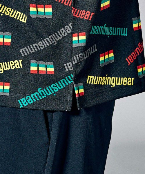 Munsingwear(マンシングウェア)/【ENVOY】EXcDRYラスタカラーmロゴ総柄半袖シャツ【アウトレット】/img07