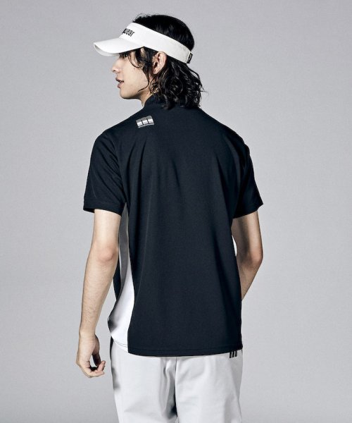 Munsingwear(マンシングウェア)/【ENVOY】EXcDRYラスタカラーmロゴモックネック半袖シャツ【アウトレット】/img02