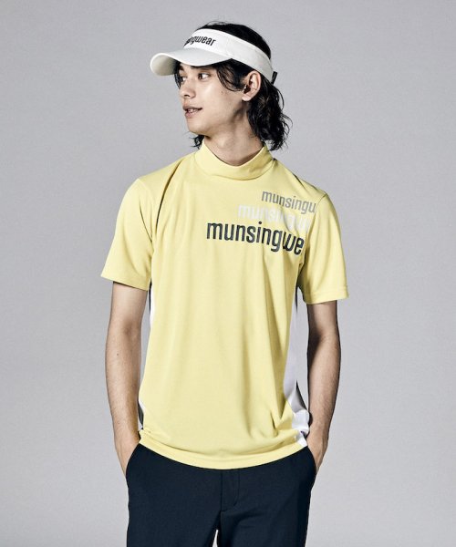 Munsingwear(マンシングウェア)/【ENVOY】EXcDRYラスタカラーmロゴモックネック半袖シャツ【アウトレット】/img13