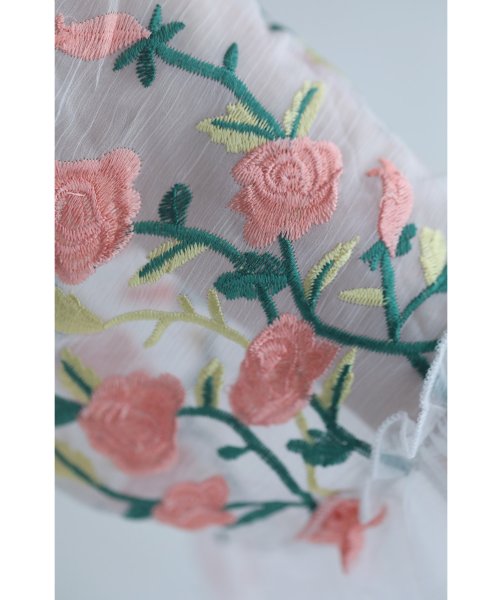 CAWAII(カワイイ)/芳香なバラ描く刺繍ベールミディアムワンピース/img22