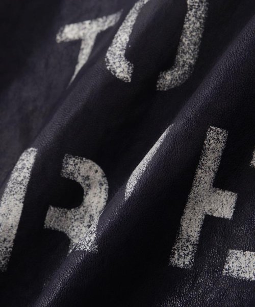 AGED LEATHER STAND ZIP RIDERS JACKET A.N.G. LEATHER STAND ZIP RIDERS JACKET AIR NATIONAL エア ナショナル ガード