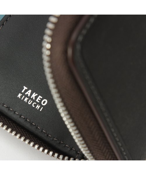 TAKEO KIKUCHI(タケオキクチ)/タケオキクチ 二つ折り財布 ミドル財布 メンズ 本革 レザー ボックス型小銭入れ ラウンドファスナー マルゴ2 TAKEO KIKUCHI 780614/img11
