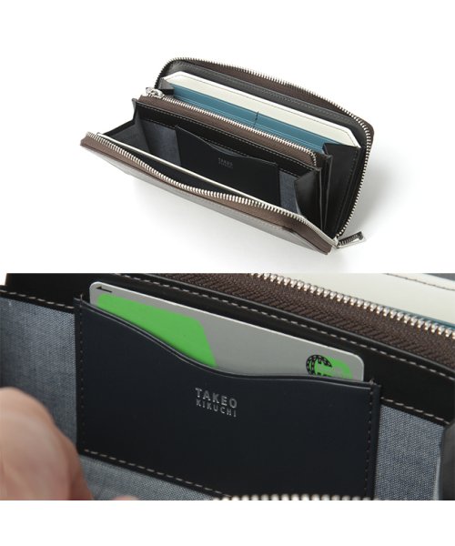 タケオキクチ 財布 長財布 メンズ ブランド ラウンドファスナー レザー 本革 TAKEO KIKUCHI 780616 TAKEO バケッタ製法